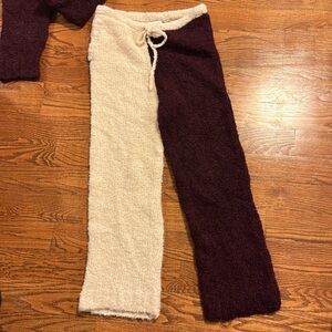 Mozh Mozh alpaca wool blend pants  - colorblock